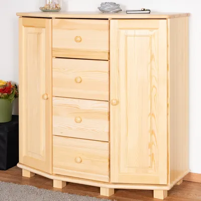 Produktbild von Dielenschrank niedrig, Kommode, Flurschrank, 100 cm breit