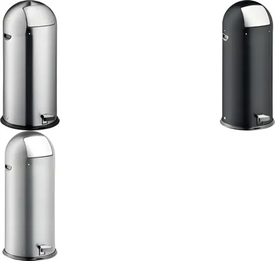 Produktbild von helit Tret-Abfalleimer the step do me, 52 Liter, silber (5690780)