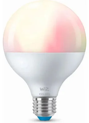 Obrázek produktu pro Philips Kulová žárovka 11 W (ekv. 75 W) G95 E27, Wi-Fi/Bluetooth, Bílá, Wi-Fi 4 (802.11n), 802.11b, 802.11g, LED, Plast, E27