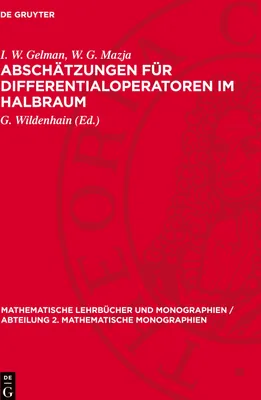 Produktbild von Abschätzungen für Differentialoperatoren im Halbraum