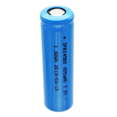 Zdjęcie produktu dla Bateria litowa do zastosowań solarnych 3,2 V IFR 14500 AA 600 mAh LiFePo4, typu Flat Top, bez zabezpieczenia, wymiary 14,2 x 50,2 mm