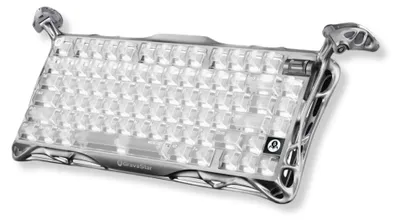 Produktbild von GravaStar Mercury K1 Pro Ghost Silver Wireless Gaming Tastatur - Bluetooth 2.4 GHz USB-C Kailh Linear