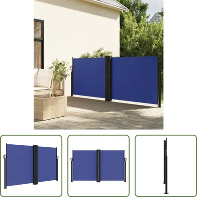 Produktbild von The Living Store Seitenmarkise Ausziehbar Blau 140x600 cm