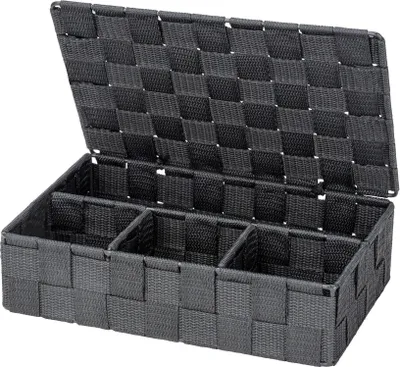 Produktbild von WENKO Aufbewahrungs Korb Box Adria Deckel Bad Gäste WC Küche Kiste