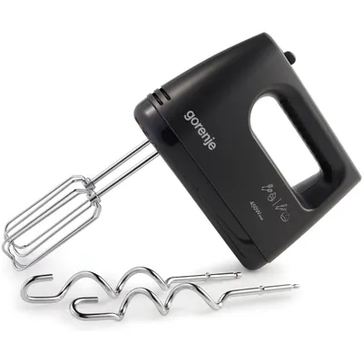 Produktbild von Gorenje M460CBK, Handmixer, Schwarz, Mixen, 1,3 m, Tasten, Drehregler, AC