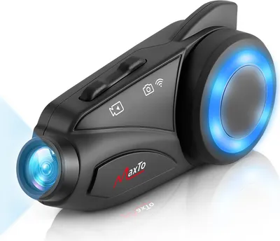 Obrázek produktu pro MaxTo M3 Bluetooth Intercom do helmy, handsfree na motorku s Full HD kamerou SONY
