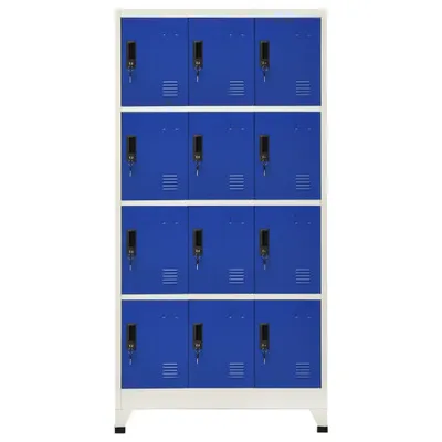 Immagine prodotto di Armadietto con Serratura Grigio e Blu 90x45x180 cm in Acciaio