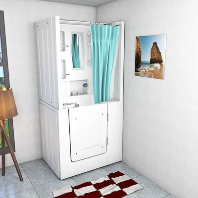 Produktbild von Seniorendusche und Sitzwanne Kombination Wanne mit Tür S02D-C-R 100x78x205cm