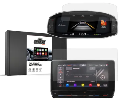 Produktbild von Keramische Autodisplayfolie 2in1 für Cupra Leon 2w1 10" (2020-...), Grizz Protector