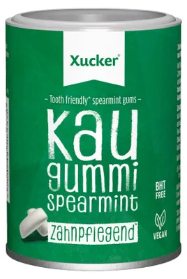 Produktbild von Xucker Kaugummi Spearmint, 100g