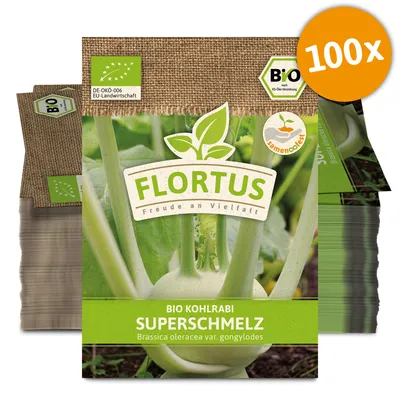 Artikelbild 1 von 'BIO Kohlrabi Superschmelz (100 Stück)' aus der Kategorie Kohlrabisamen