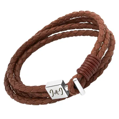 Produktbild von Braunes Unique Armband mit Edelstahlverschluss LB0256 (Länge: 42cm)