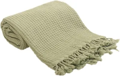 Productafbeelding van Famanu handdoek, wafelstructuur, lichtgroen, 90 x 180 cm