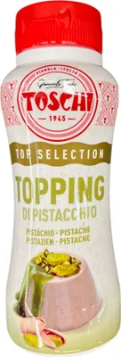Produktbild von Pistazien Topping Sauce 200g Flasche Toschi Desserts Eis Backen