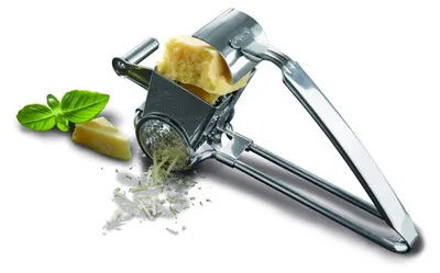 Käseraspel mit Mühle für Hartkäse, 200 x 85 x 100 mm