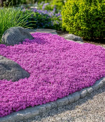 Produktbild von BALDUR Garten 3x Teppichphlox 'Emerald Pink', winterharter Bodendecker, Pflanzen im 9x9 cm-Topf, Phlox subulata, Polsterphlox, Polster-Flammenblume, Polsterstauden, winterhart