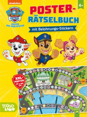 Obrázok produktu pre PAW Patrol Poster-Rätselbuch mit Belohnungs-Stickern