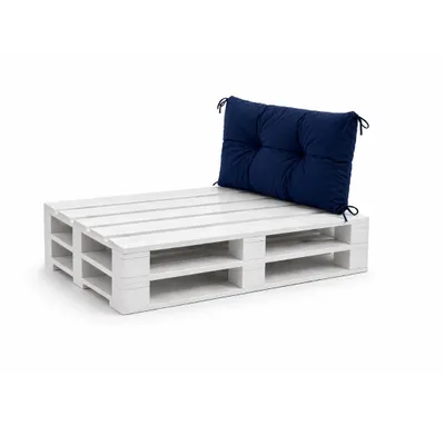 Productafbeelding van VBChome Palletkussens voor Europaletten, meubels, terras, balkon. 12 kleuren, met vulling van schuimvlokken. Marinekleurig rugkussen, 70 x 40 cm
