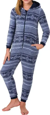 Produktbild von Mädchen Jumpsuit Overall Schlafanzug langarm – Norwegermotiv – 271 467 97 001 ; blau , 116