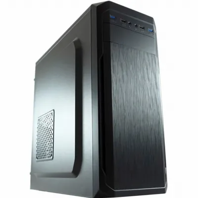 Produktbild von LC-Power 7039B, Midi Tower, PC, Schwarz, ATX, micro ATX, Mini-ITX, Metall, Kunststoff, 14,5 cm