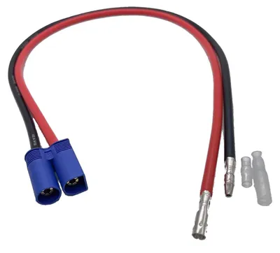 Produktbild von windmeile | Adapter EC5 auf Bullet, Länge 22cm, 12AWG, Kabel E-Bike, Elektro Fahrrad, Pedelec, Scooter