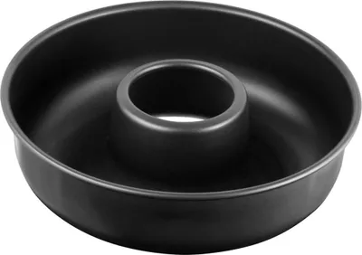 Produktbild von Zenker Frankfurter Kranz Ø 28 cm BLACK METALLIC, runde Kuchenform mit Antihaftbeschichtung, Backform für leckere Kuchen & Torten (Farbe: Schwarz)