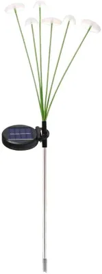 Zdjęcie produktu dla Oświetlenie ogrodowe zasilane energią słoneczną, zestaw lamp LED w kształcie grzybków, wodoodporne, dekoracyjne, idealne do oświetlenia tarasów, basenów i podjazdów.