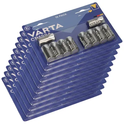 Produktbild von 100x CR123A Varta Batterie Lithium 3V Photo Blister
