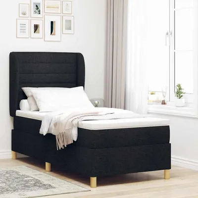 Produktbild von Maison Exclusive - Boxspringbett mit Matratze Schwarz 200 x 90 cm Stoff