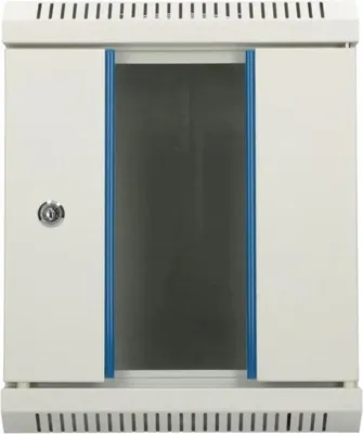 Produktbild von Extralink Rackmount-Schrank 6U 10" Grau Wandmontage, Wandmontiertes Regal, 6U, 60 kg, Sperrschloss, Verbessertes Kabelmanagement, Grau