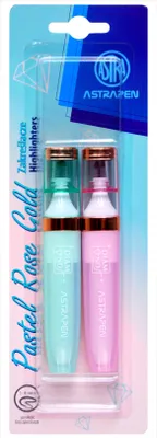 Obrázok produktu pre Astrapen Zvýrazňovače ružovo-zlaté pastelové, 2 ks