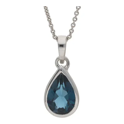 Produktbild von Kettenanhänger Silber 925 Blautopas JL10-02-2132 JuwelmaLux