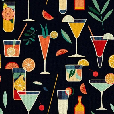 Produktbild von OUTDOOR DEKOSTOFFE OXFORD - Motiv Cocktail | DX8309