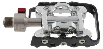 Image de Pédale semi-automatique Wellgo, couleur argent, taille unique
