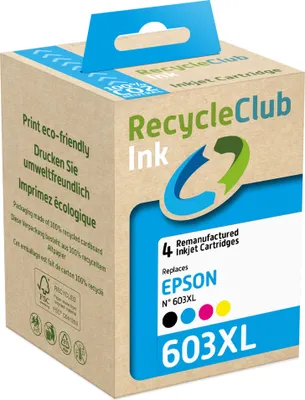 Produktbild von RecycleClub Kompatible Patrone für Epson T03W6 603 XL Multipack K10539RC