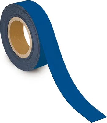 Produktbild von Kennzeichnungsband magnetisch 1cmx10m blau Packung mit 10 Stück