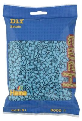 Image de 3000 perles à repasser Hama Midi - Turquoise