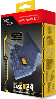 Produktbild von Steelplay Steelplay - Spielkartenetui für die Nintendo Switch - Max 24 - Grau