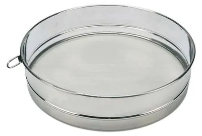 Meelzeef aus Edelstahl 35 cm, grau