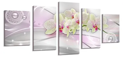 Obrázek produktu pro Obraz na plátně Orchidej 5-dílný 200x100 cm