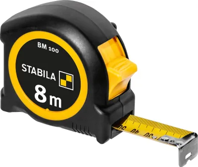 Image de Mètre à ruban de poche STABILA 8 m échelle métrique 1000 BM 100