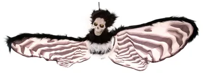 Produktbild von Halloween Dekoration - Skelett Schmetterling mit Funktion, Licht & Sound (30cm)