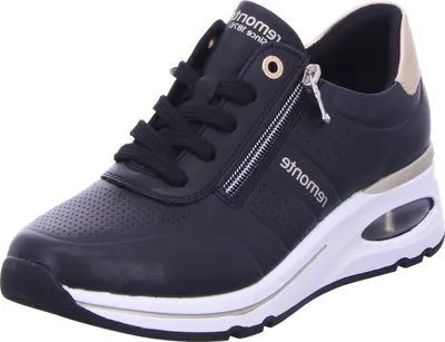 Zdjęcie produktu dla Remonte Sneaker - Black / Gold Leather : Normal : 43 Rozmiar: 43 Szerokość: Normalna