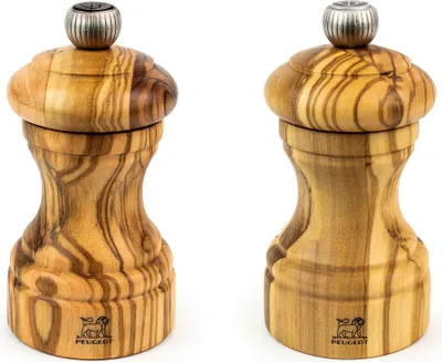 Produktbild von PEUGEOT Mühlenset BISTRO 10cm Olivenholz Pfeffermühle Salzmühle Stahlmahlwerk