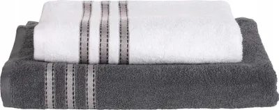 Obrázok produktu pre Sada uterákov 50 x 100 cm, 70 x 140 cm – bavlna – kúpeľňové uteráky – 100 % bavlna – mäkké uteráky
