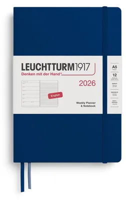 Obrázok produktu pre Kalendár A5 s týždenným plánovačom a zápisníkom 2026 Leuchtturm1917