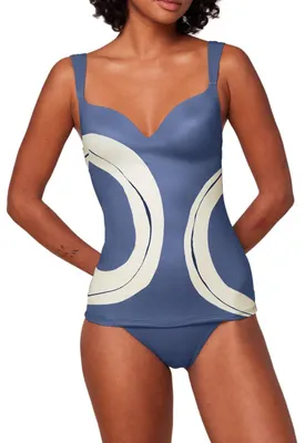 Productafbeelding van Triumph dames zomercollectie, Allure WP tankini, top, blauw, maat 40D