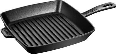 Produktbild von STAUB Amerikanische Grillpfanne aus emailliertem Gusseisen, 26 cm, Für alle Herd