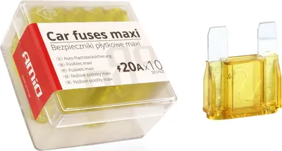 Zdjęcie produktu dla AMiO Bezpieczniki samochodowe MAXI 10szt 20A