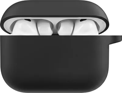 Image de KeyBudz Elevate Coque AirPods Pro 3 – Conçu spécifiquement pour les AirPods de 3ème génération – Revêtement anti-dérapant pour une meilleure prise – Compatible avec le chargement filaire et sans fil - Noir